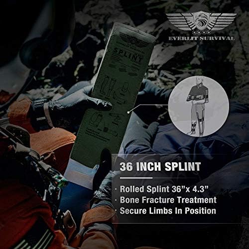 EVERLIT Emergency Trauma Kit, CAT GEN-7 Multi-Purpose SOS Everyday Carry IFAK for Wilderness, Trip, Cars, Hiking, Camping, Father’s Day Birthday Gift for Him Men Husband Dad Boyfriend (Tan)