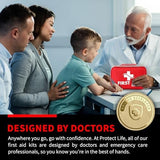 Protect Life Survival First Aid Kit for Home/Business, Camping Survival Kits