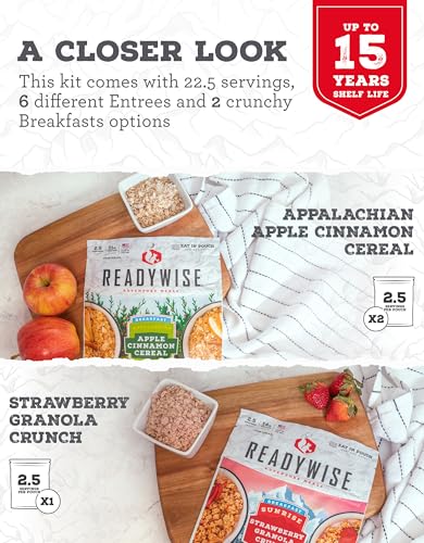 READYWISE - Favorite Kit, 9 Pack, Emergency Food Supply, MRE, Freeze Dried Food, Survival, Camping Essentials, Backpacking Meals, up to 15-Year Shelf Life