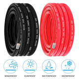 2 Gauge Maine Wire Include 2 Gauge 20FT Black & 20FT Red,2AWG Marine Grade Wire Oxygen-Free Tinned Copper Electrical Cable for Boat Automotive RV Camper Trailer Speaker Lighting Outdoor