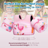 HeySplash Swim Vest for Kids, Toddler Pool Floaties Fit 20-50/70 Lbs, Children Swimming Vest with Adjustable Strap, Swim Jacket Water Wing Arm Float, Puddle Sea Beach Boat Jumper Boy Girl Baby