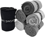 We Sweat’s (6 Pack) Microfiber Gym Towels, Silver ION Odor-Free Absorbent Fiber, Fast Drying Men & Women Workout Gear for Body Sweat, Towels, Sports Exercise Fitness Gear