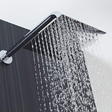 Voolan Rain Shower head, High Pressure Shower Head Made of 304 Stainless Steel, Relaxed Shower Experience Even at Low Water Flow and Pressure (10" Chrome)