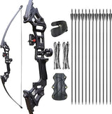IS-TONGTU Archery Bow and Arrow for Adults, Takedown Aluminum Alloy Riser Archery Set Adult Beginner, 30 40 lbs Right Hand Hunting Recurve Kit (40 lbs)