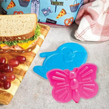 Fit & Fresh Cool Coolers Kids Lunch Box Ice Packs, Slim Ice Packs for Lunch Bags, Multicolored Penguin and Butterfly Set, 8PK