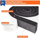 MAGZO Weather Stripping Door Seal 2 Inches W X 1 Inch T, Strong Adhesion and High Resilience Air Conditioner Foam Insulation for Furniture, Total Length 6.5 Feet (1 Roll)