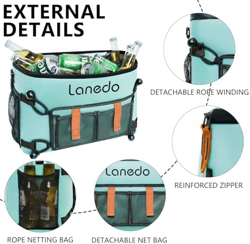 Deep Freeze Cooler Soft Sided Cooler Bag, 34 Can Collapsible Insulated Ice Chest, Large Leakproof Camping & Travel Cooler for Kayaking & Beach