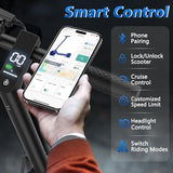 Electric Scooter for Adults, 8.5"/10" Tires, 19/22Mph, 350W/500W Motor, 21-28 Miles Range, Folding E-Scooter with Dual Suspension,APP(V1/SPRO/MAX/PRO)