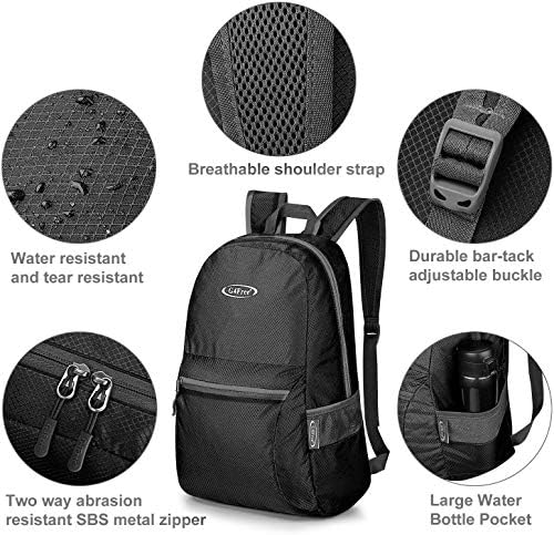G4Free 20L Lightweight Packable Backpack Travel Hiking Daypack Foldable Backpack for Men Women