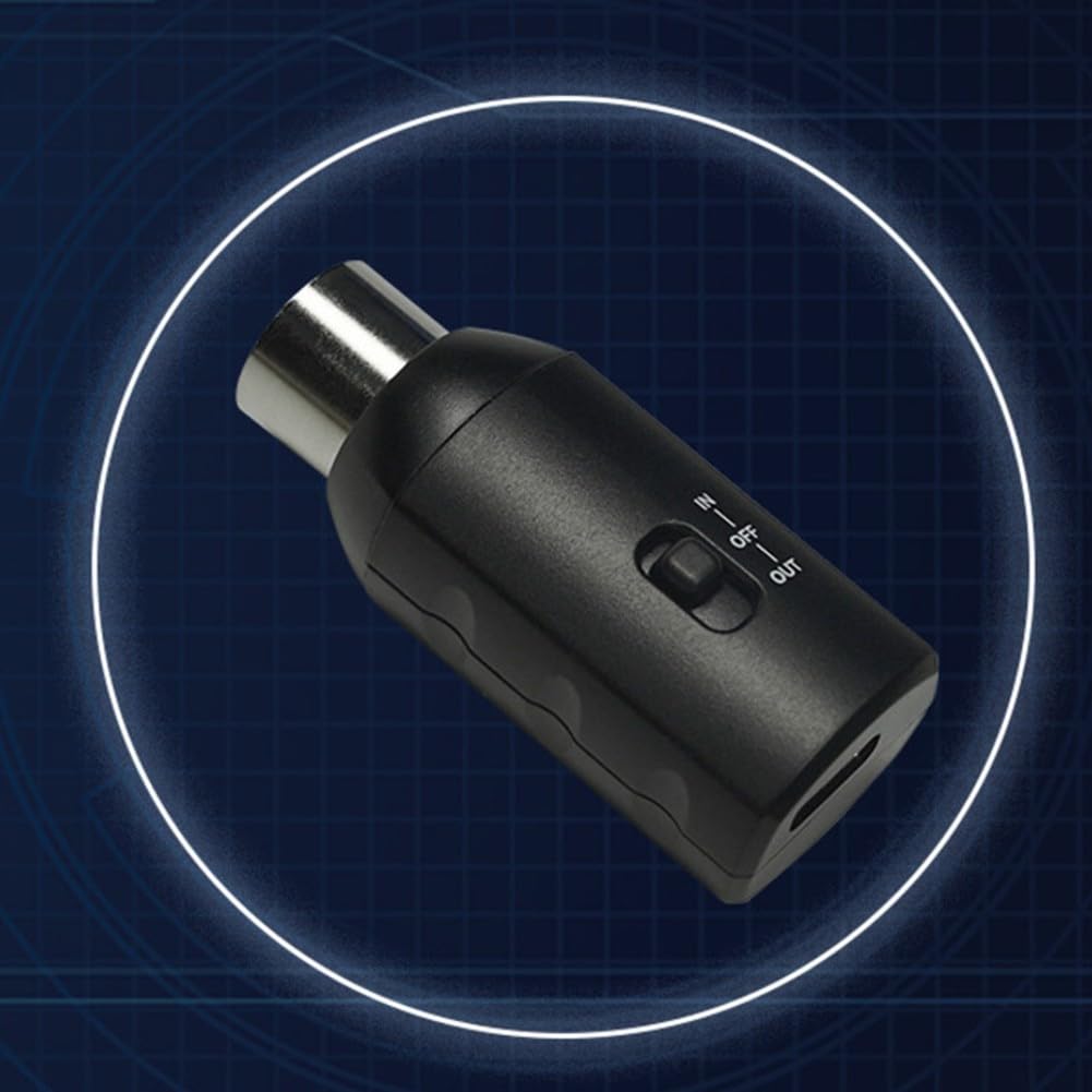 M-VAVE-SK7 5-pin Wireless MIDI-Adapter, Bluetooth-5.0 DIN5-MIDI In/Out Interface For Keyboards/Synths/Controllers,Ultra-Low Latency,Automatic Pairing-MIDI