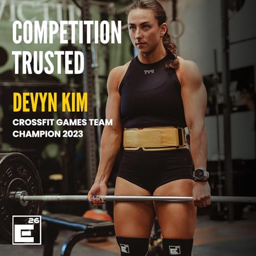 Self-Locking Weight Lifting Belt - Premium Weightlifting Belt for Serious Functional Fitness, Weight Lifting, and Olympic Lifting Athletes - Lifting Support for Men and Women - Deadlift Training Belt