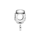 PANDORA Paw Heart Sterling Silver Charm With Clear Cubic Zirconia