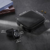 ProCase 6-Slot Travel Watch Case for Men, Hard Shell Storage Box -Black