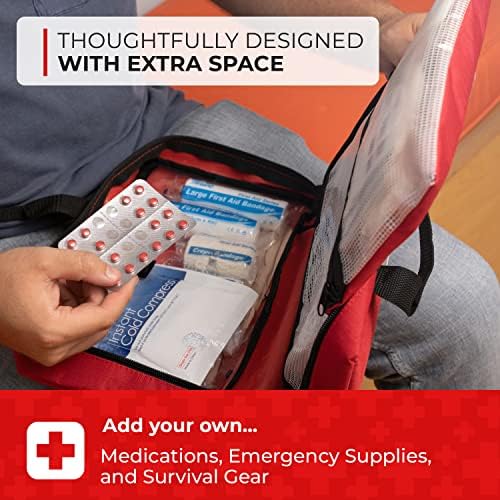 First Aid Kit – 291 Pieces of First Aid Supplies | Hospital Grade Medical Supplies for Emergency and Survival Situations | Ideal for Car, Trucks, Camping, Hiking, Travel, Office, Sports, Pets, Hunting, Home