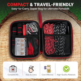 48 Inch High Limb Rope Saw – 360 Rope Chain Saw for Manual Tree Limb Cutting – Sharp Hand Chainsaw with Dual-Sided Blades – Fast and Easy Pocket Chainsaw with Ergonomic Handles and Carrying Case