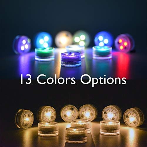 Paper Lantern Battery Operated Remote Hanging LED Lights with Hook - Super Bright RGB White Warm White, 15 Days Standby, 36 Hours Constant On for Tent Lighting (10 Lights + 2 Remotes)