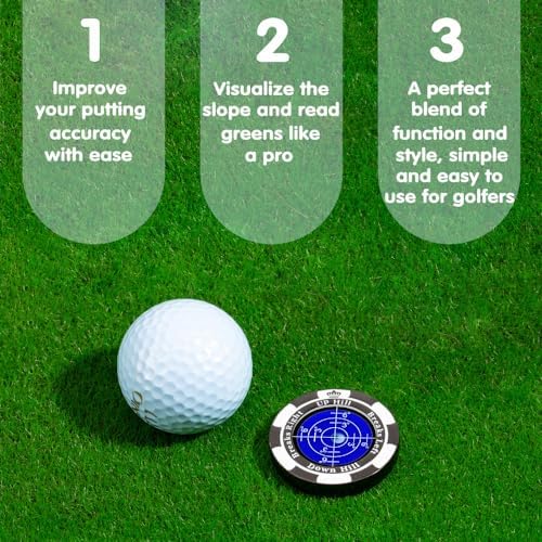 SlopeMaster ProGreen Reader - Golf Ball Marker with High Precision Green Reading Aid Golf Accessories for Men Women
