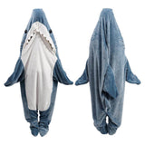 inkArts Shark Blanket Hoodie - Adult Shark Sleeping Bag & Cozy Flannel Hoodie