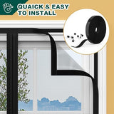 Magnetic Screen Door, Fits Door Size 60" X 80", Door Mesh with Magnetic Closure and Super Strong Magnets, Heavy Duty Double Opening for Sliding Patio and French Doors