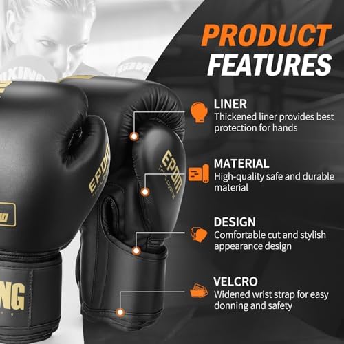 FIVING Boxing Gloves for Men and Women Suitable for Boxing Kickboxing Mixed Martial Arts Muay Thai MMA Heavy Bag Training