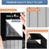 Magnetic Screen Door Fits Door Size 30" x 80", Actual Screen Size 32" x 81", Screen Door Mesh,Door Screen Magnetic Closure for Patio Door Enjoy Air Fresh-Black