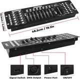 192 DMX Controller Use for Editing Program of Stage Lighting,DMX 512 DJ Controller Stage Light Controller Panel DMX Console for Party Music Show Christmas and Halloween
