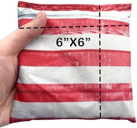 SPORT BEATS Cornhole Bags Set of 8 Regulation Weight & Size Corn Hole Bags Bean Bags for Cornhole Game Includes Carry Case