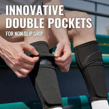Northdeer Soccer Shin Guards for Kids Adults. Sleeves with Optimized Insert Pocket - Protective Soccer for Boys Girls Men