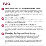 Strong Jaw Gum Restore - Gum Care + Teeth Vitamins - Gum Health & Oral Health - Supports Receding Gums & Gum Care - Dental Vitamins for Adults – 180 Capsules, Non-GMO Gum Health Supplements