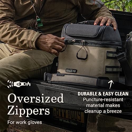 Coleman Pro 16-Can Premium Soft Cooler Lunchbox, Fully Insulated Lid & Body Stays Cold up to 30 Hours