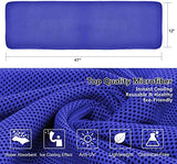 Sukeen [4 Pack] Cooling Towel (40"x12"),Ice Towel,Soft Breathable Chilly Towel,Microfiber Towel for Yoga,Sport,Running,Gym,Workout,Camping,Fitness,Workout & More Activities