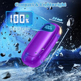 Hand Warmers Rechargeable - 2 Pack Electric Hand Warmers 14000mAh, 16 Hrs Warmth Dual-Sided Heating Max 131℉, 4 Heating Levels Battery Operated Pocket Heater for Raynauds, Hunting, Golf, Camping