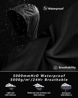 33,000ft Men's Rain Suit Packable Waterproof Lightweight Rain Gear for Golf Hiking Cycling 2 Pieces (Jackets and Pants)