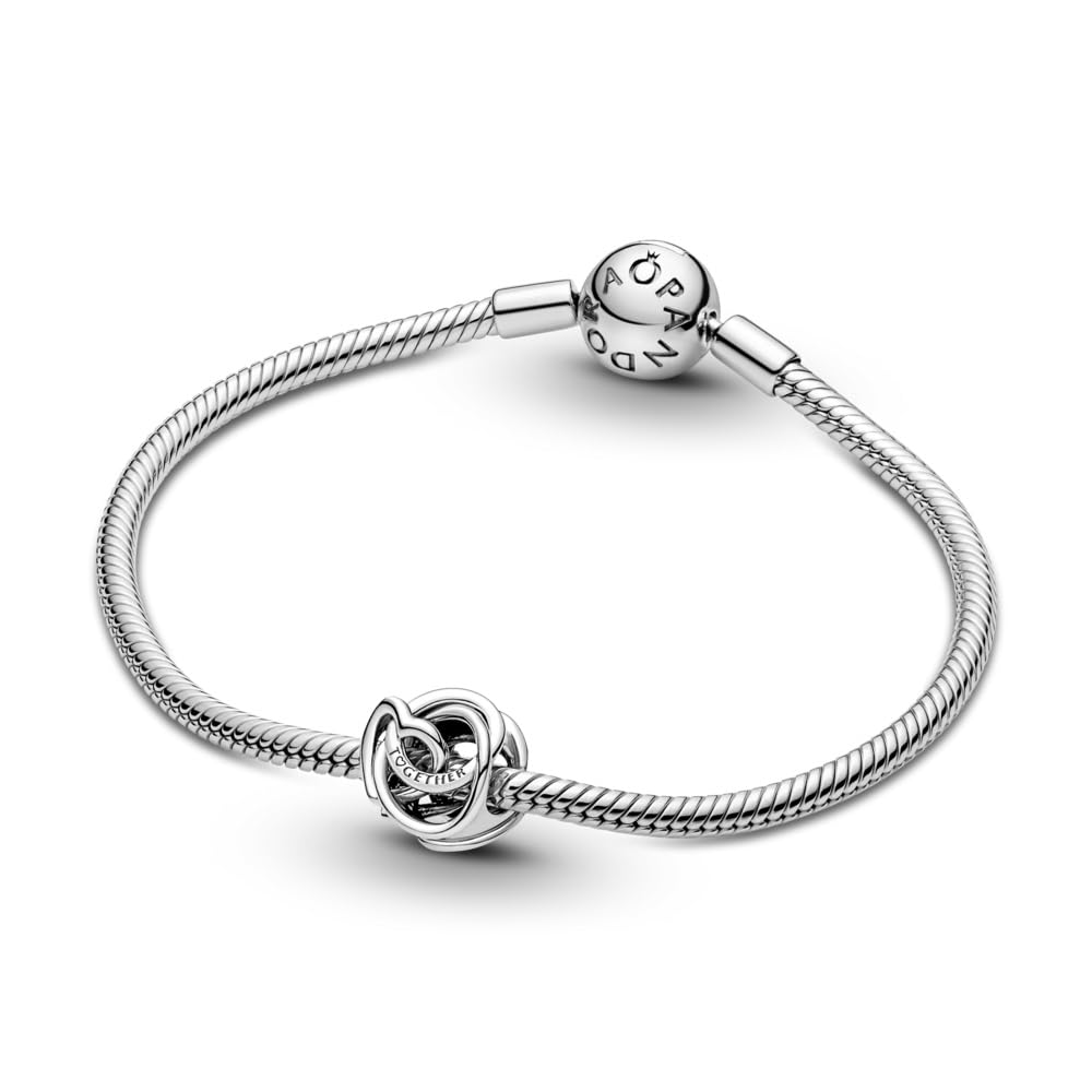 PANDORA Family Always Encircled Heart Charm - Compatible Moments - Stunning Women's Jewelry - Gift for Her - Made with Sterling Silver - With Gift Box