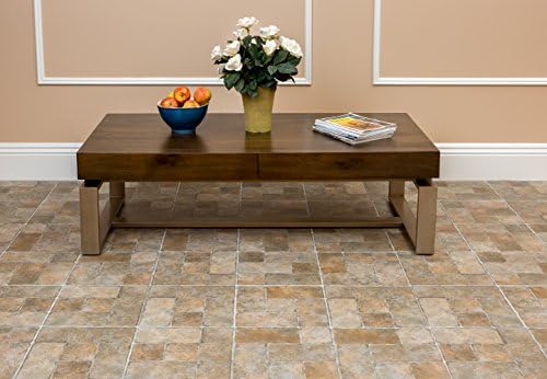 Nexus Self Adhesive 12-Inch Vinyl Floor Tiles, 20 Tiles - 12" x 12", Quartose Granite Pattern - Peel & Stick, DIY Flooring for Kitchen, Dining Room, Bedrooms & Bathrooms by Achim Home Decor