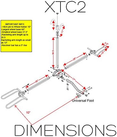 Swagman XTC2 Hitch Mount Bike Rack