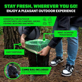 Rhino USA XL Portable Toilet for Camping (400lbs Capacity) Retractable Portable Toilet for Adults & Kids with Adjustable Height (4-16 Inches) Collapsible Portable Potty Camping Toilet for Camp/Car