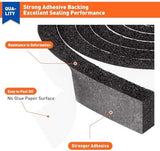 MAGZO Weather Stripping Door Seal 1 Inch W X 1/2 Inch T, Strong Adhesion and High Resilience Air Conditioner Foam Insulation for Cars, Total Length 13 Feet (6.5 ft x 2 Rolls)