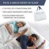 King Koil Luxury Full-Size Air Mattress with Built-In High-Speed Pump & Built-In Pillow Top, 20" Inflatable Double High Airbed for Home, Camping & Guest Comfort, Waterproof & Portable, 1-Year Warranty