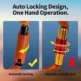 FVW Auto Locking Rock Climbing Carabiner Clips, UIAA Certified Professional 25KN (5620 lbs) Heavy Duty Caribeaners for Rappelling Swing Rescue & Gym etc,Large Carabiners,D-Shaped