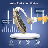 Rechargeable Hearing Aids For Seniors With Noise Cancelling and Volume Control Digital Hearing Amplifiers For Adults With Hearing Hearing Loss BTE Hearing Aids sound amplifiers for seniors