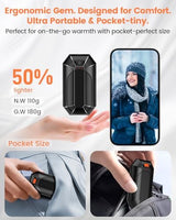 2 Pack AI Hand Warmer Rechargeable, Portable Electric Hand Warmers Reusable, USB Handwarmers, Outdoor/Indoor/Work/Studying/Camping/Hunting/Golf/Pain Relief/Game/Warm Gifts for Men Women Kids