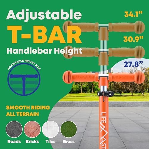 Kids Scooter – Children and Toddler 3 Wheel Kick Scooter – LED Wheel Lights Illuminate When Rolling– Adjustable Handlebar – Indoor and Outdoor