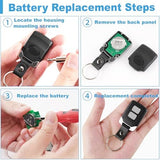 2 Garage Door Opener Remote, for Lift Master Chamberlain Craftsman Garage Door Opener Remote 893LM 893Max 891LM 971LM 973LM 371LM 373LM, Red Orange Green Yellow Purple Learn Button Garage Door Remote