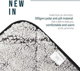 EverSnug Sherpa Waterproof Camping Blanket - Extra Thick and Warm, Large Sherpa Fleece Outdoor Blanket for Camping, Picnics, Beaches, Stadiums, Pets - Washable and Windproof for Cold Weather (Black)