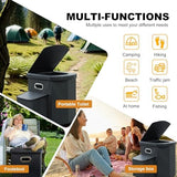Upgrade XL Portable Toilet for Adults, Extra Large Portable Travel Floding Toilet, Camping Tall Toilets with Lid for Adults and Kids Compact Potty for Car,Hiking,Beach and Camping