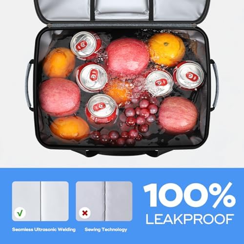 Maelstrom Soft Cooler Bag,Collapsible Soft Sided Cooler,24/30/60/75 Cans Beach Cooler,Ice Chest,Large Leakproof Camping Cooler,Portable Travel Cooler for Grocery Shopping,Camping,Road Trips