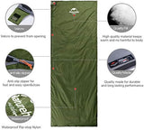 Naturehike Lightweight Sleeping Bag - Compact, Ultralight, Envelope Backpacking Bag - Portable, Waterproof, Comfortable With Compression Sack for 3 Season Camping, Traveling, Hiking