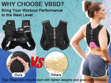VBSD Weighted Vest for Women Men, 16lb Weight Vest with Reflective Stripe, Body Weight Vests Adjustable for Strength Training, Running, Walking, Workout, Jogging, Fitness