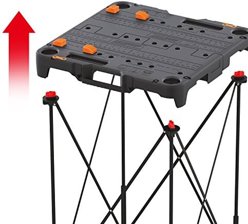 Worx WX066 Sidekick Folding Work Table, Portable All-in-one Work Bench
